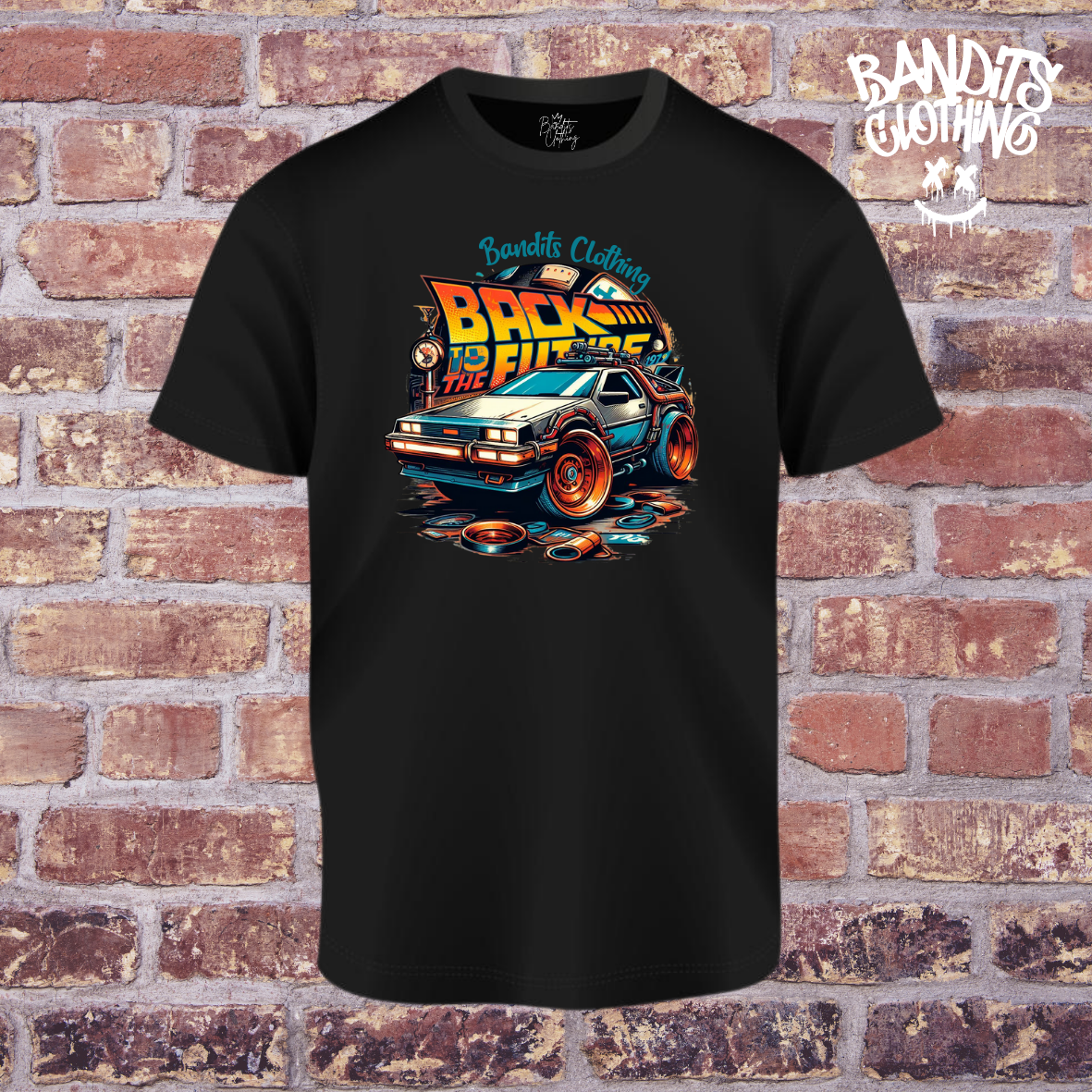 Camiseta negra -Back to the future 1