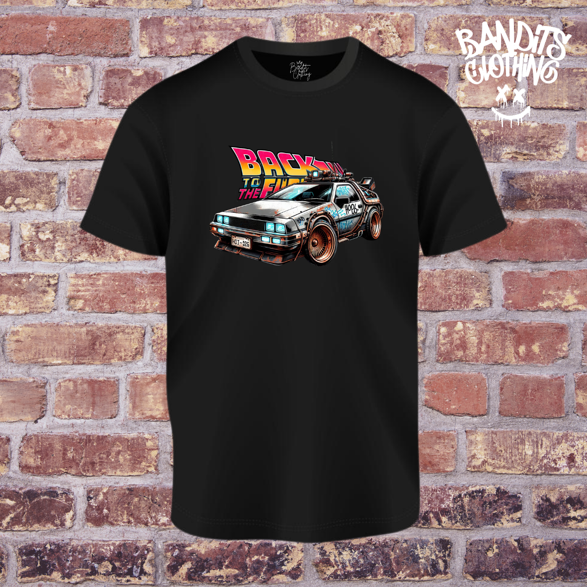 Camiseta negra -Back to the future 2