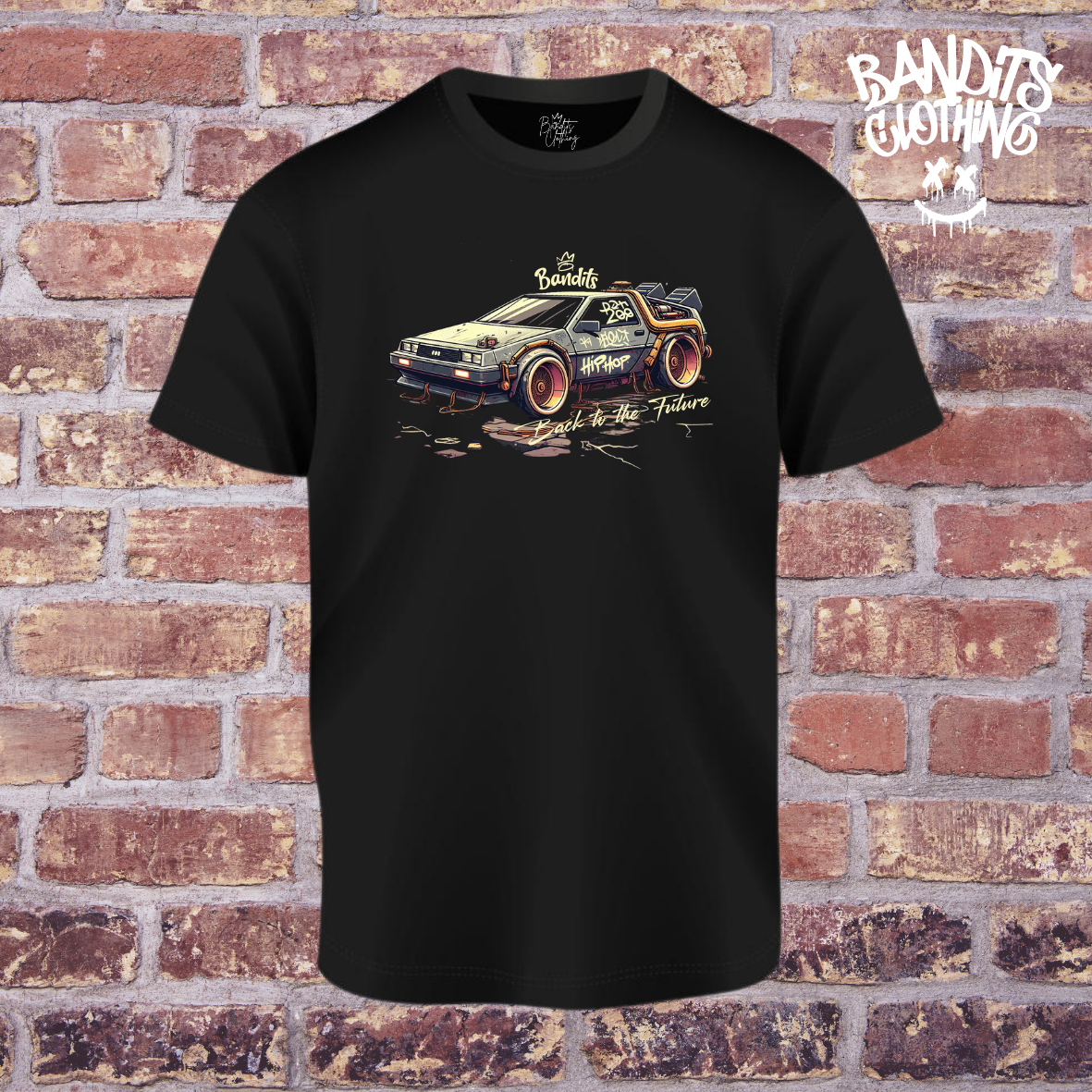 Camiseta negra -Back to the future 3