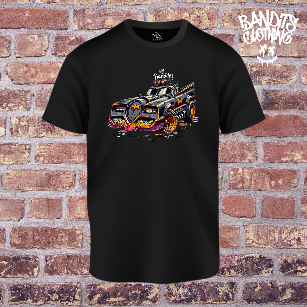 Camiseta negra -Batmobile 2