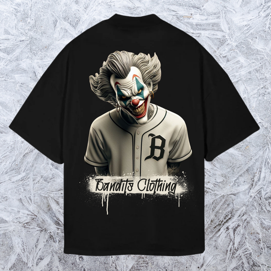 Camiseta negra oversize -Clown