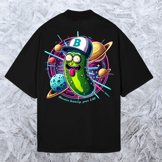 Camiseta negra oversize -Gherkin Rick