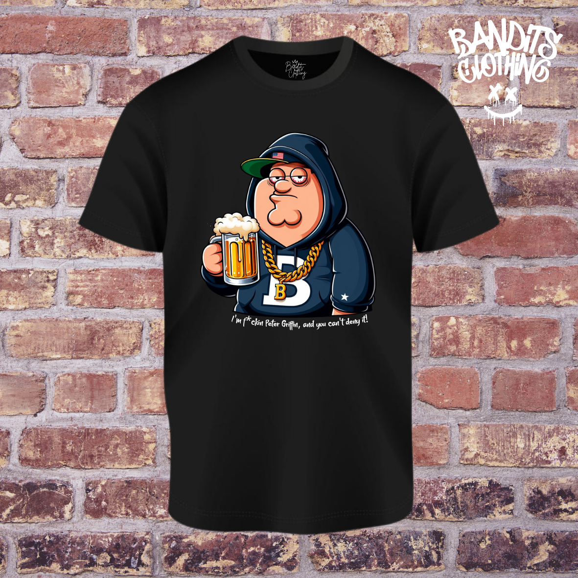 Camiseta negra -Peter Griffin